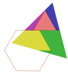 Del hexágono al triángulo equilátero